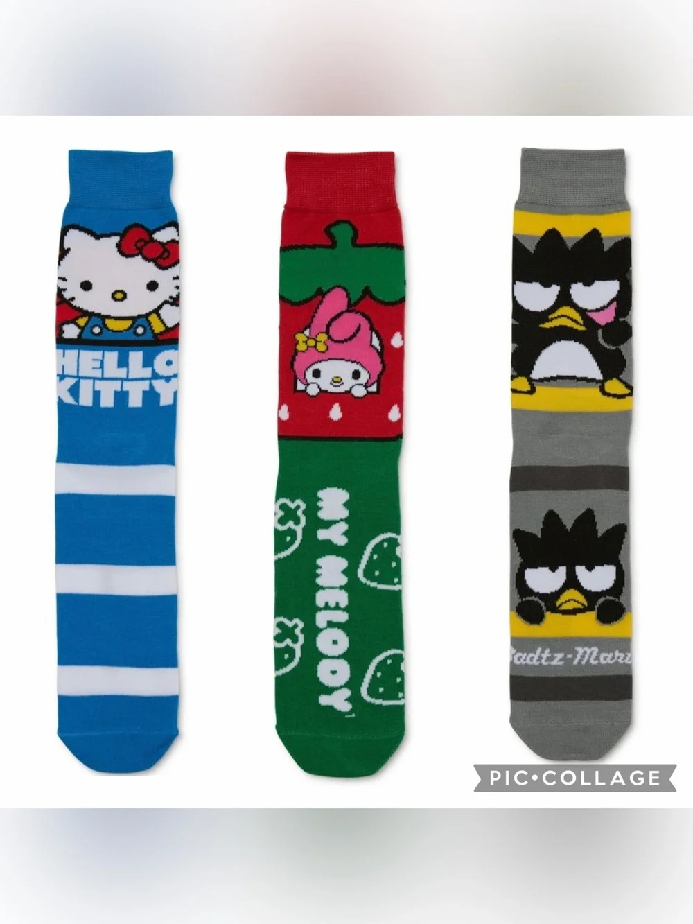 🌶️$15🌶️ NEW HELLO KITTY Crew Socks 6 Pairs, shoe size 8 - 12 Men’s